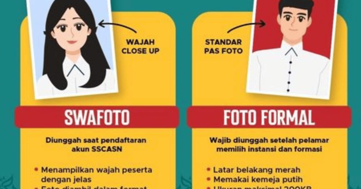 Jangan Salah, Ini Perbedaan Swafoto dan Pas Foto dalam Pendaftaran Seleksi CPNS 2024