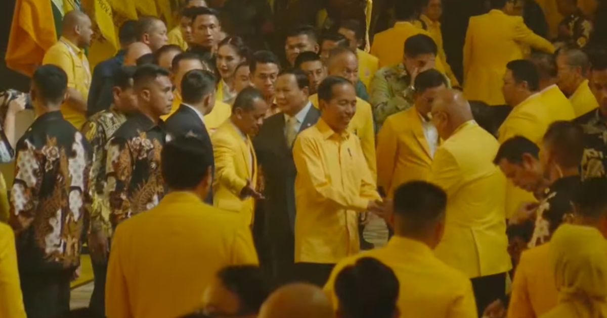 VIDEO: Momen Kedatangan Jokowi dan Gibran Hebohkan Munas Golkar, Dikawal Prabowo Luhut & Paloh