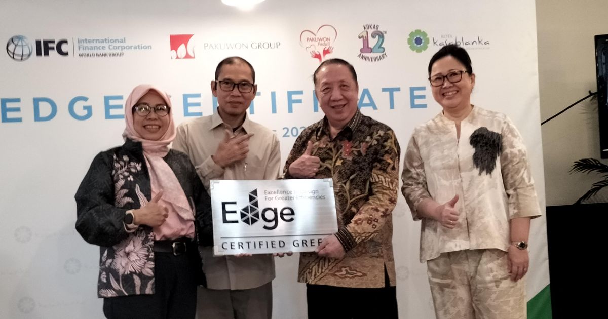 Kota Kasablanka Raih Sertifikasi EDGE Bangunan Hijau oleh Green Building Council Indonesia