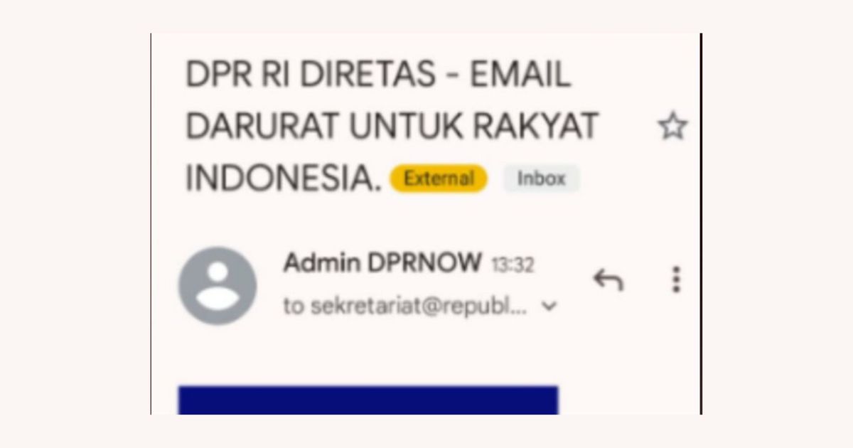 Email Admin DPRNOW Diduga Dihack, Isinya Ancaman Mengerikan