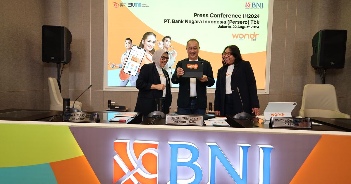 BNI Raup Laba Rp10,7 Triliun di Semeseter I-2024, Naik 3,8 Persen