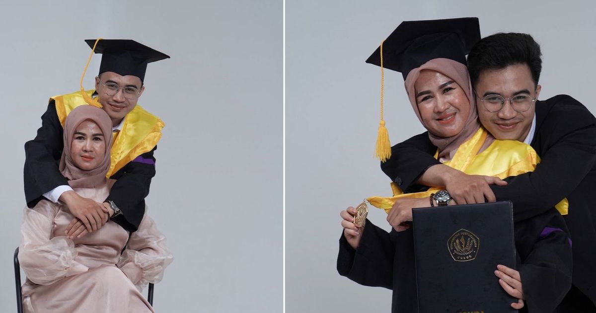 Pria Ini Minta Ibunda Foto Pakai Toga Miliknya, Kisah di Baliknya Viral Bikin Haru