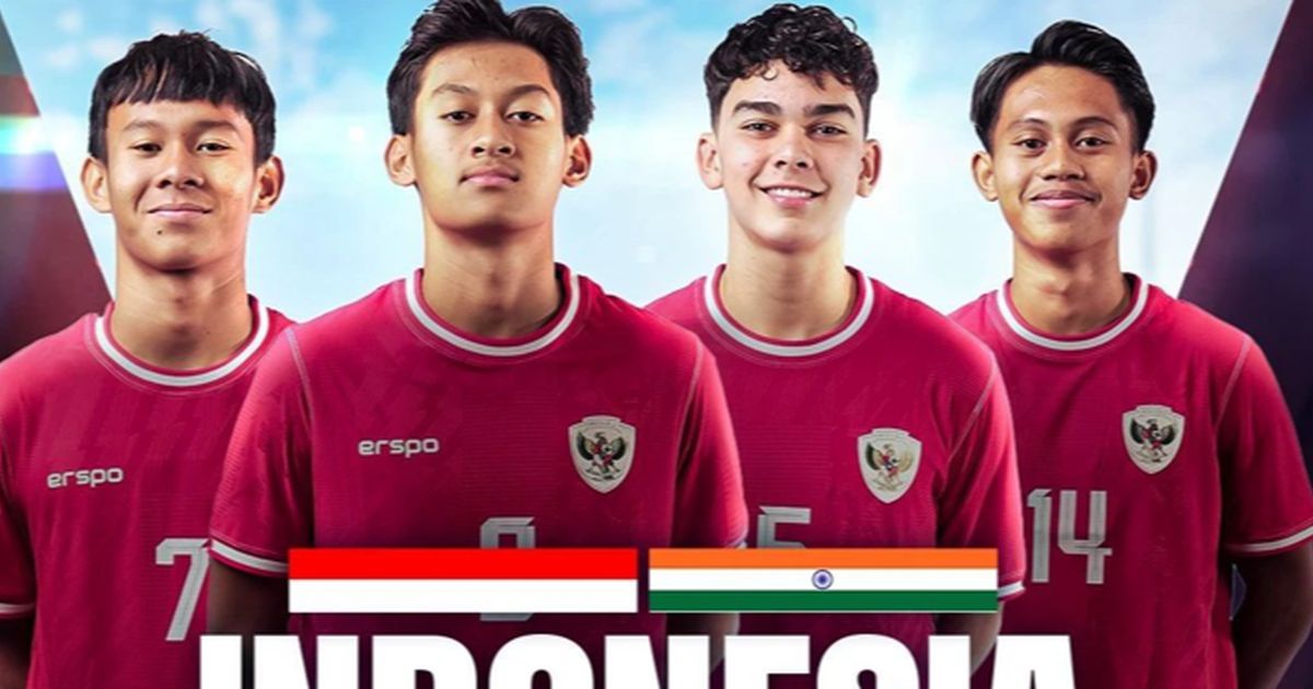 Saksikan Laga Uji Coba Timnas Indonesia U-17 VS Timnas India U-17 Hanya di Vidio