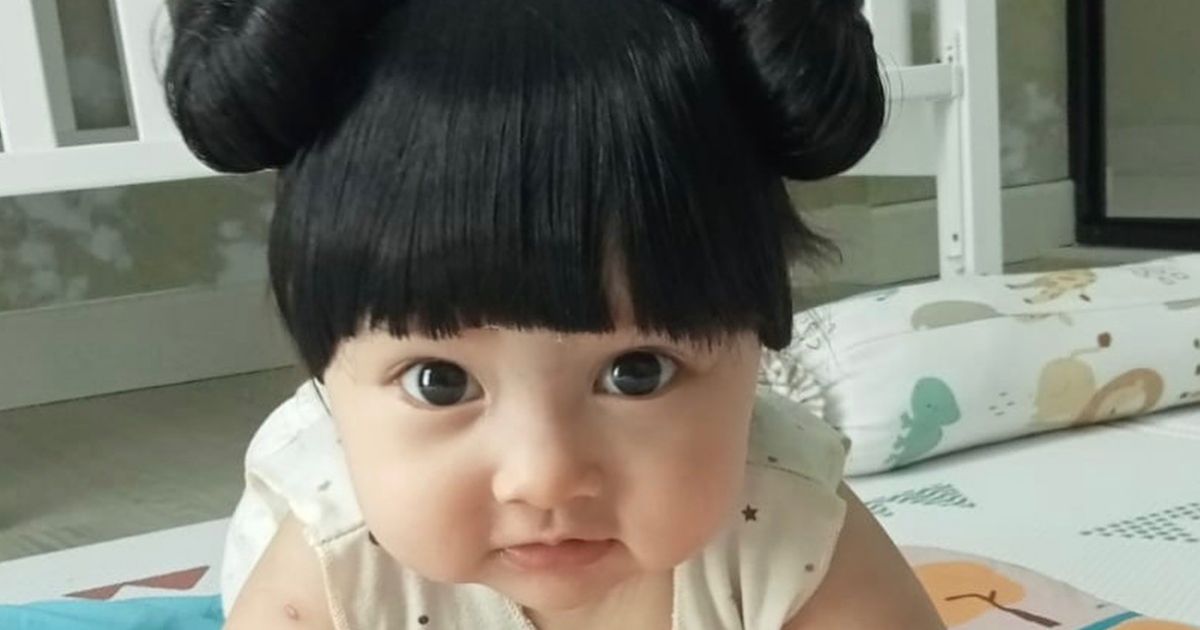 6 Potret Baby Launa Anak Sabrina Anggraini dan Belva Devara dengan Berbagai Gaya Rambut, Makin Cute!