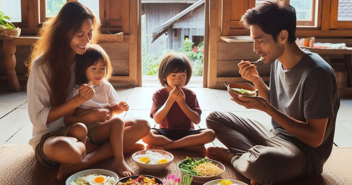 5 Manfaat Kesehatan yang Bisa Diperoleh dari Makan Sambil Duduk Bersila