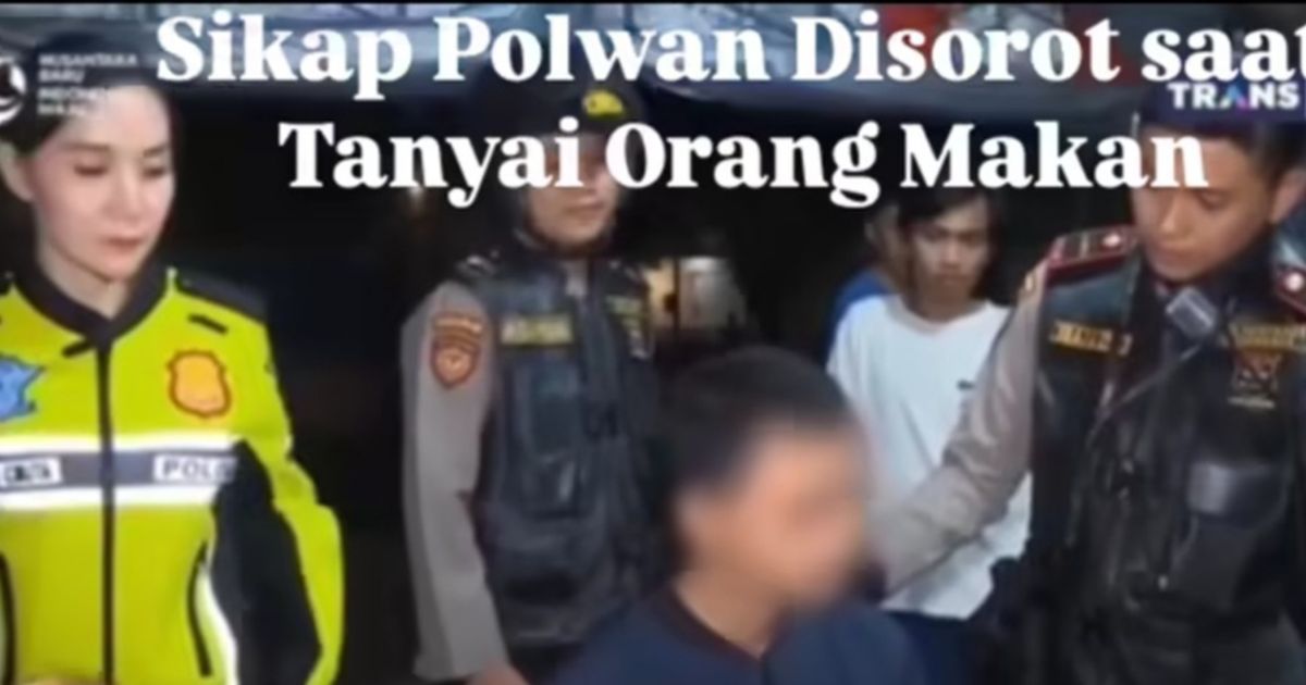 Viral Polwan di Surabaya 'Dirujak' Netizen Karena Ganggu Orang Makan, Dianggap Tak Punya Sopan Santun