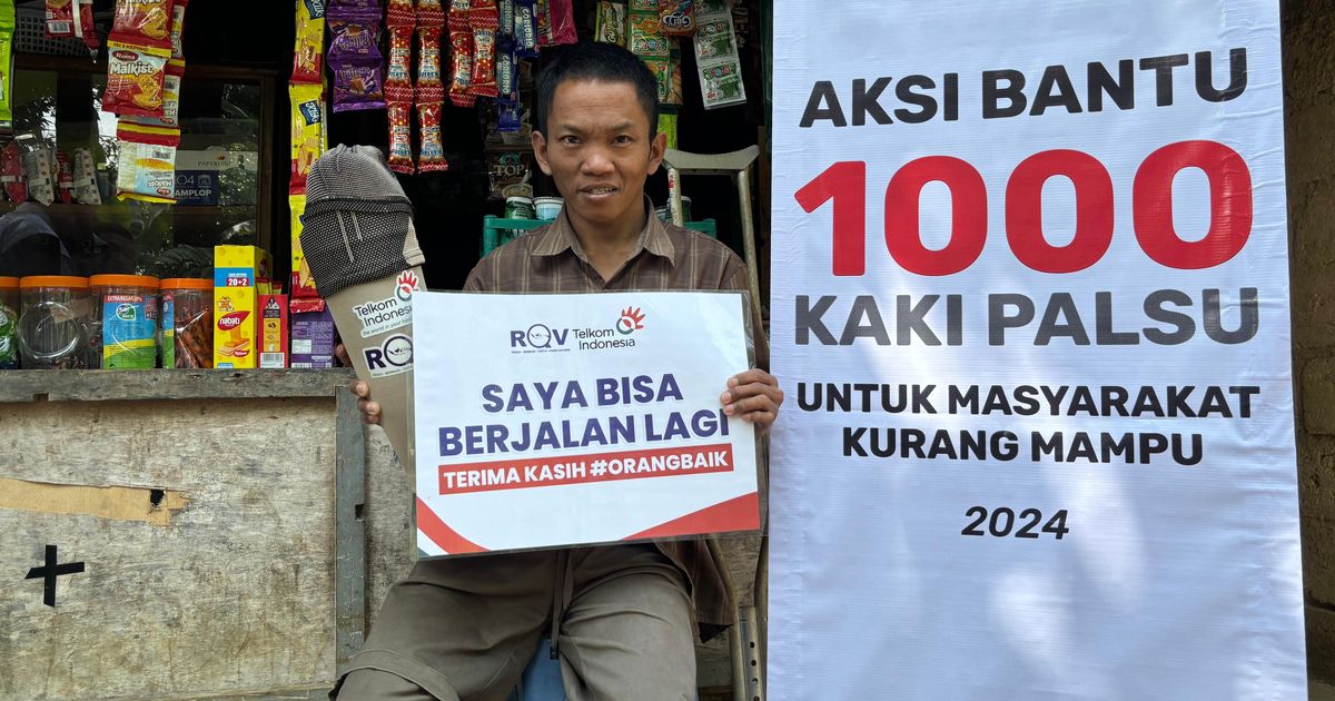 Dapat Bantuan Kaki Palsu, Disabilitas Asal Jakut: Akhirnya Bisa Kerja dan Menghidupi Keluarga Lagi