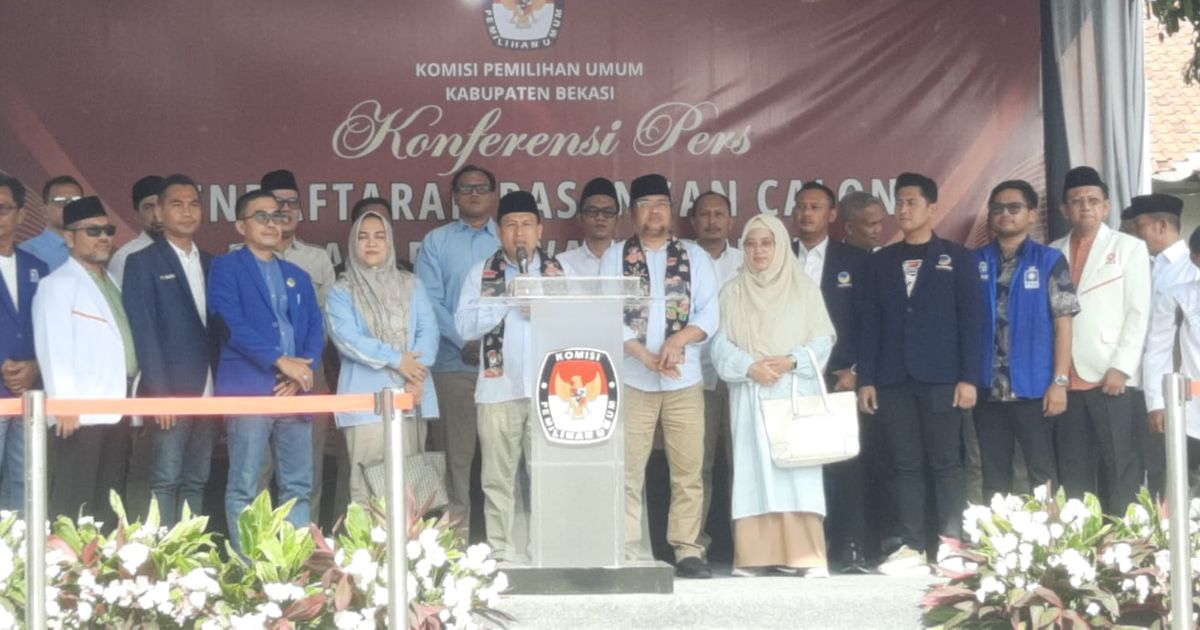 Diusung Empat Partai, BN Holik-Faizal Jadi Pasangan Pertama Daftar Pilkada Kabupaten Bekasi 2024