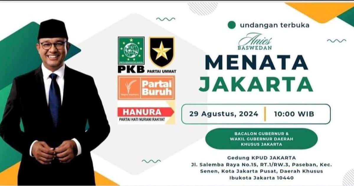 Beredar Poster Bakal Deklarasi Usung Anies Kamis Besok, PKB: Tidak Benar, Itu Hoaks