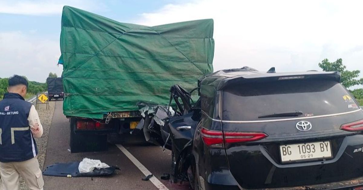 Kronologi Kecelakaan Maut di Tol Palembang-Kayuagung Tewaskan 4 Orang, Fortuner Ngebut 140 km/jam