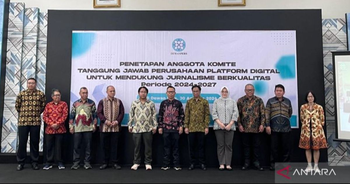 Dewan Pers Tetapkan 11 Anggota Komite Perpres Publisher Rights