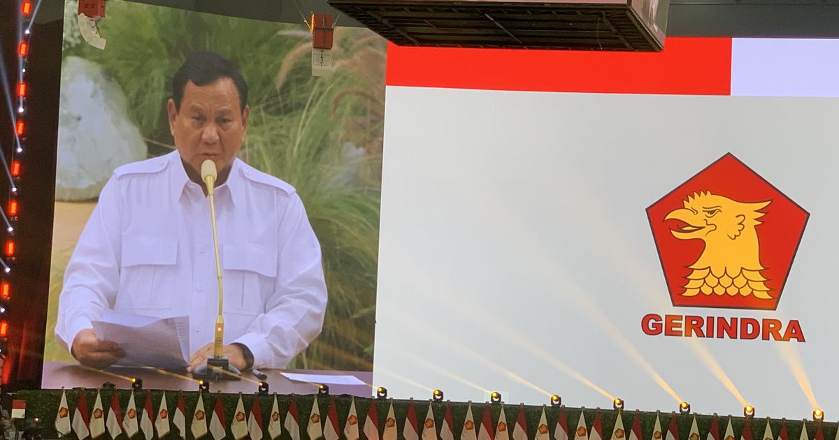 Pidato Lengkap Prabowo Puji Setinggi Langit Jokowi: Kami ada di Belakang Bapak!