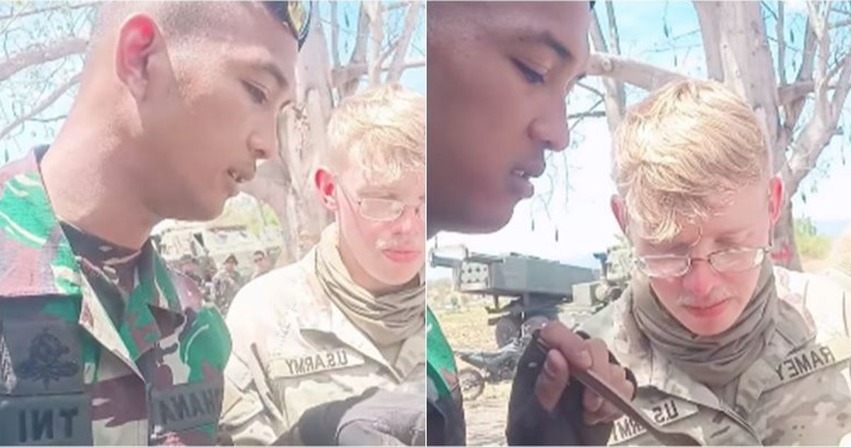 Momen Anggota TNI Tawari Tentara Amerika Makan Ransum, Ternyata Doyan Sampai Manggut-Manggut Angkat Jempol