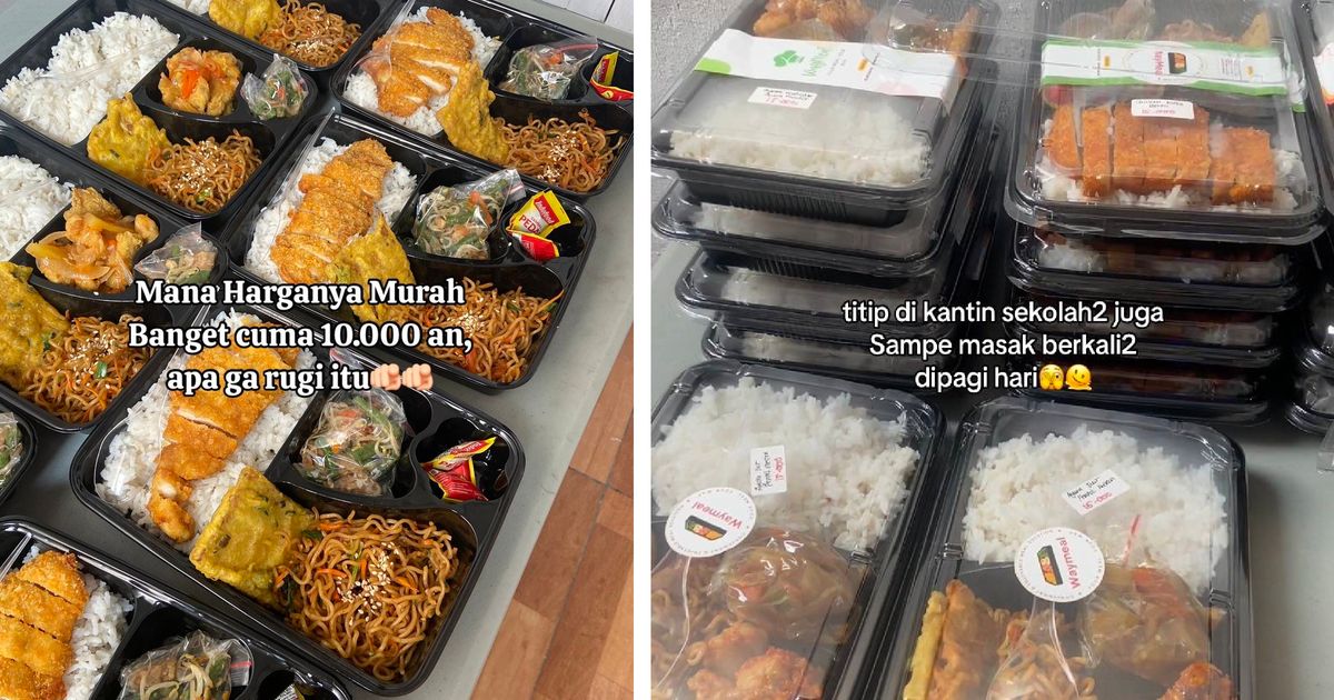 Tak Pikir Untung, Cerita Lika Liku Penjual Katering Jualan Bento Box Harga Murah Ini Viral