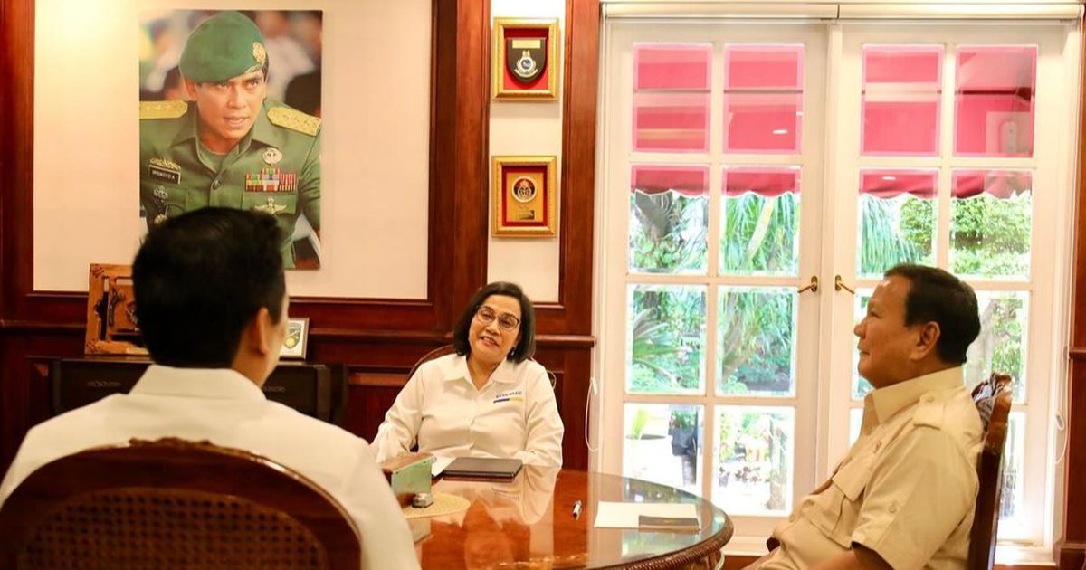 Pertemuan Penting Prabowo dengan Sri Mulyani, Terpampang Foto Jenderal TNI Adik Ipar Soeharto