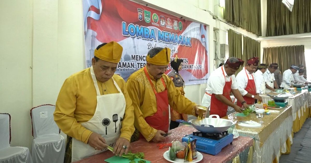 Kreatif, Kapolres Rohul Bikin Lomba Masak untuk Para Bakal Calon Bupati