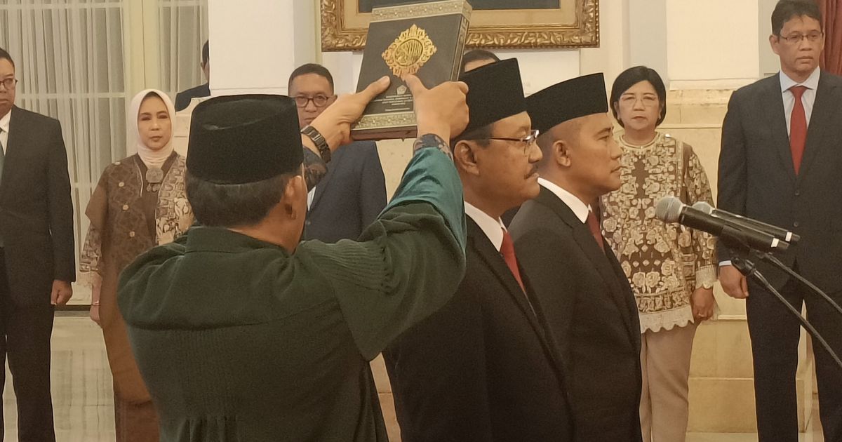 Dilantik Jadi Mensos, Gus Ipul Ucap Sumpah Jabatan: Akan Menjunjung Tinggi Etika