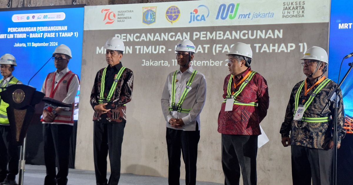 Jokowi Canangkan Pembangunan MRT Fase 1 Hubungkan Medan Satria-Tomang