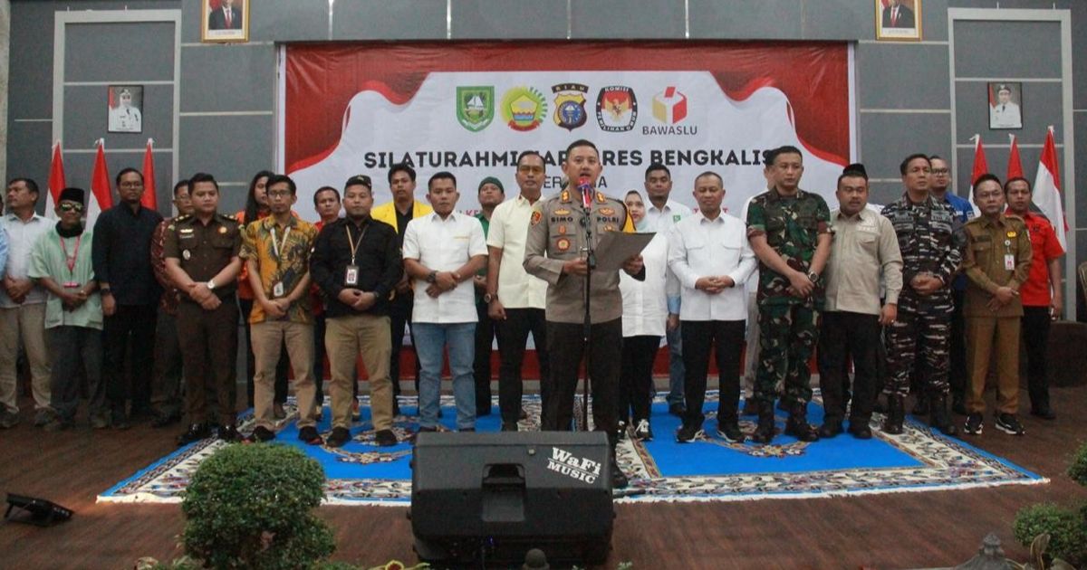 Gaungkan Pilkada Damai, Kapolres Bengkalis Silaturahmi dengan Bakal Calon Bupati