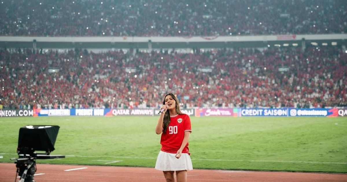 Raisa Tak Karu-karuan Nyanyi di GBK saat Timnas Berlaga, Sampai Gemetar & Merinding