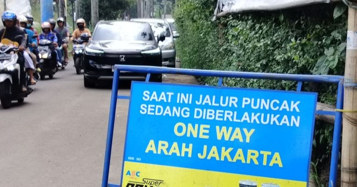 Situasi Terkini Macet Jalur Puncak Bogor, Sudah 8 Jam Lebih Diberlakukan One Way Arah Jakarta Urai Kepadatan