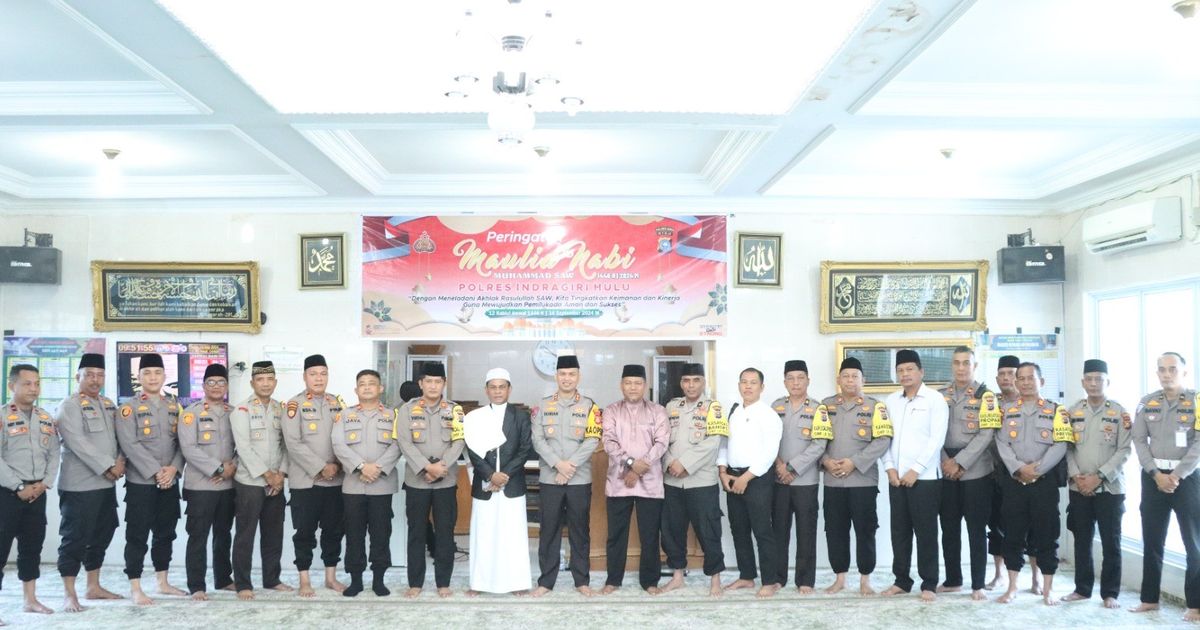 Gelar Maulid Nabi, Ini Pesan Kapolres Inhu Agar Pilkada Berjalan Damai