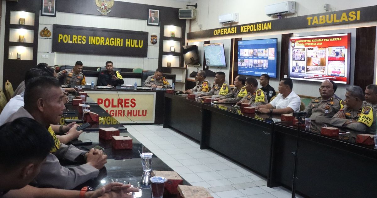 Bahas Pilkada, Tim Asistensi Polda Riau Sambangi Polres Inhu