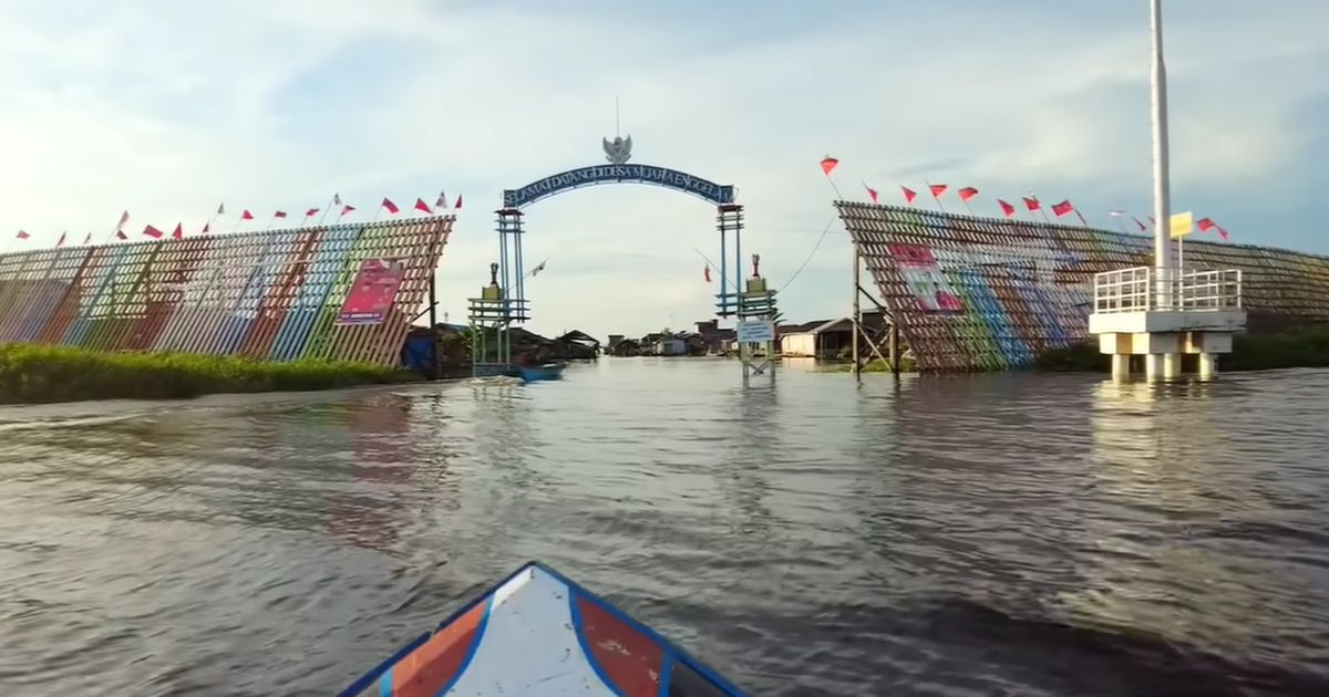 Melihat Uniknya Desa Tanpa Daratan Muara Enggelam di Kukar, Ada Sawah Terapung