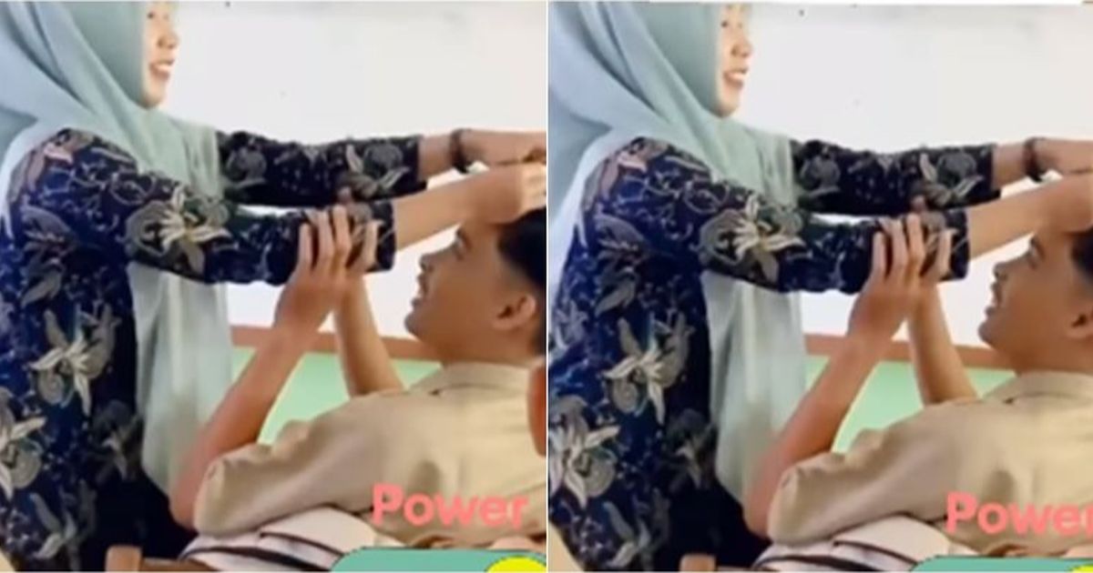 Bukan Dicukur, Ibu Guru Cantik ini Punya Cara Unik Beda Sendiri Hukum Siswa Berambut Gondrong