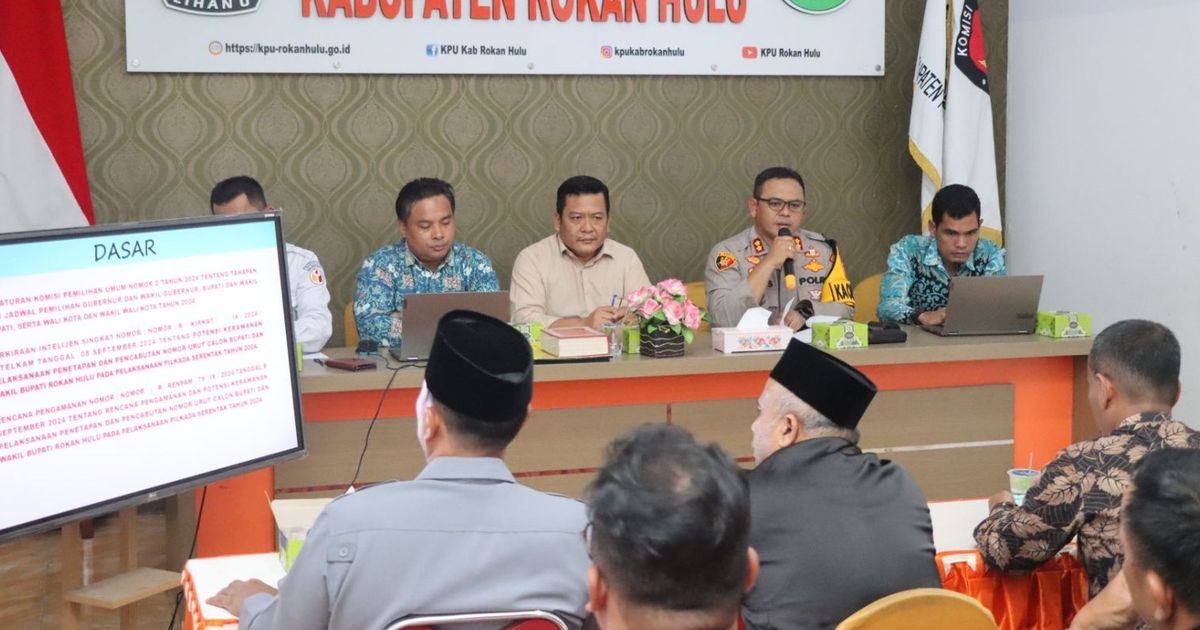 Kapolres Rohul Pastikan Keamanan Jelang Pengundian Nomor Urut Pilkada 2024