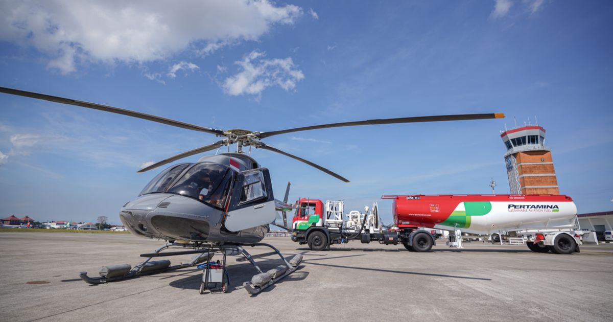 Helikopter Bell 407 Jadi yang Pertama Gunakan Bahan Bakar Pesawat Ramah Lingkungan