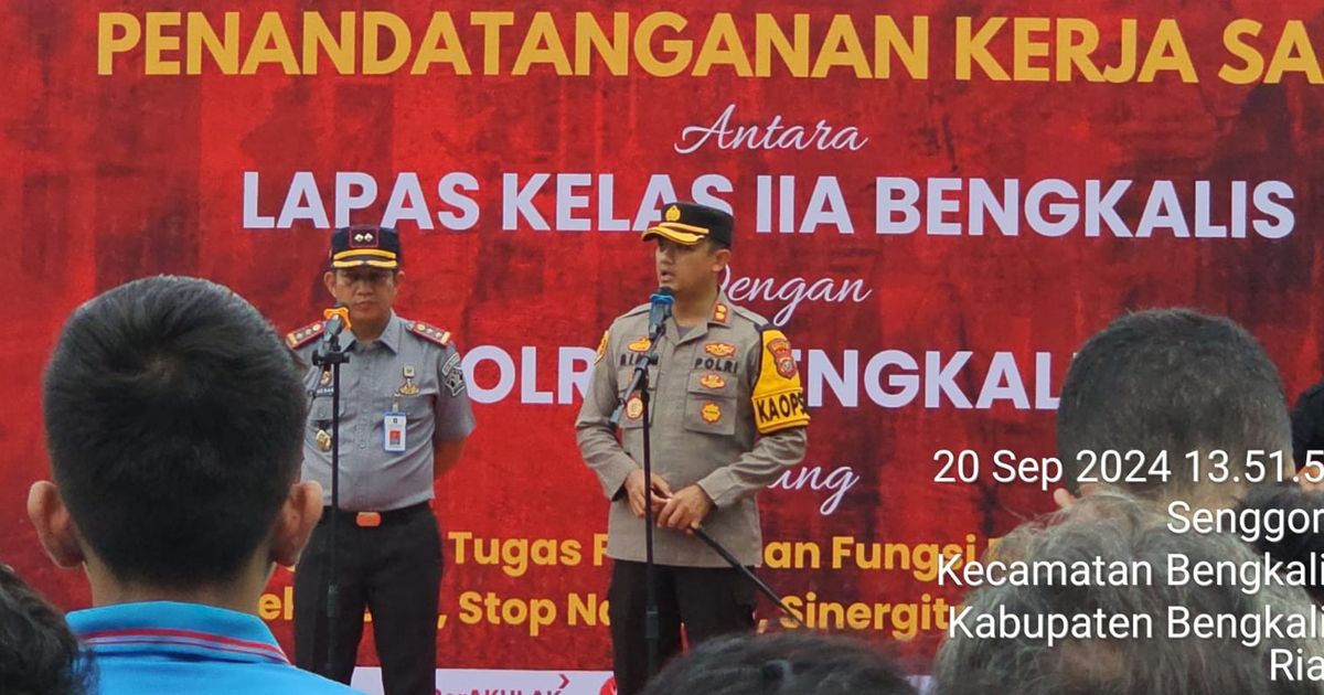 Polres Bengkalis dan Lapas Pekanbaru Kolaborasi Terkait Pilkada Serentak