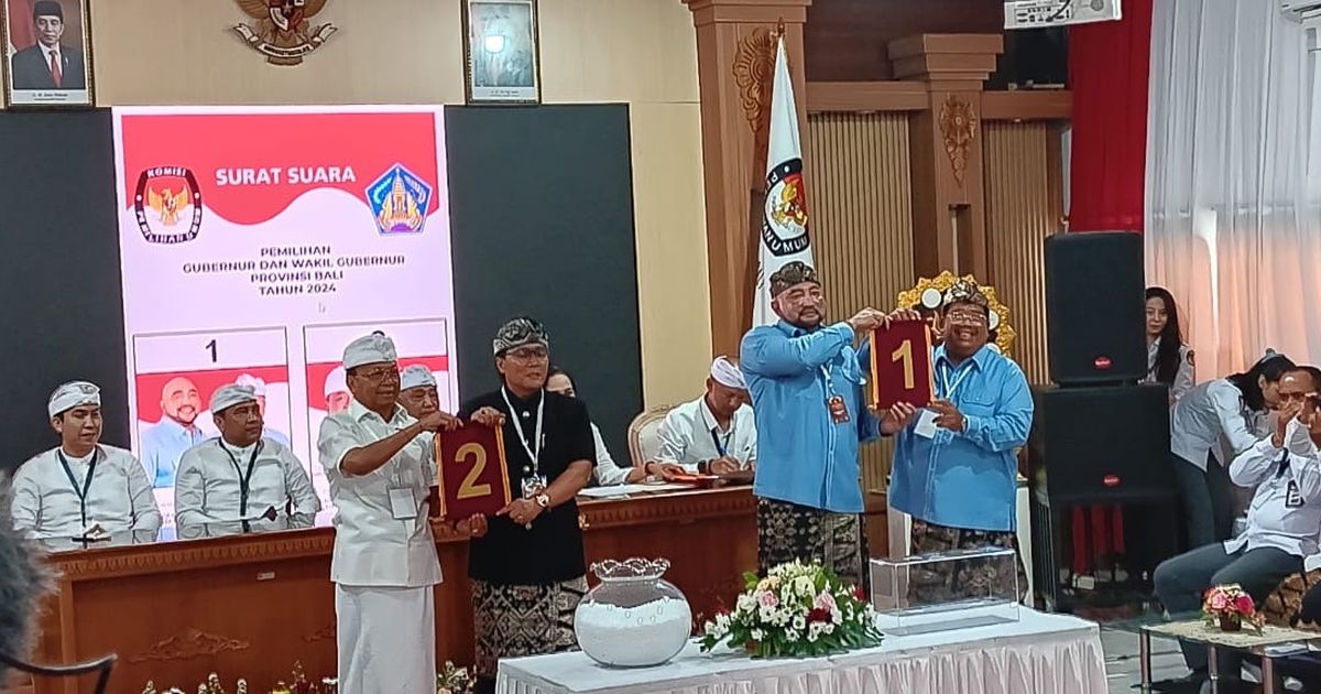 Pilgub Bali: Mulia-Pas Nomor Urut 1, Koster-Giri Nomor Urut 2