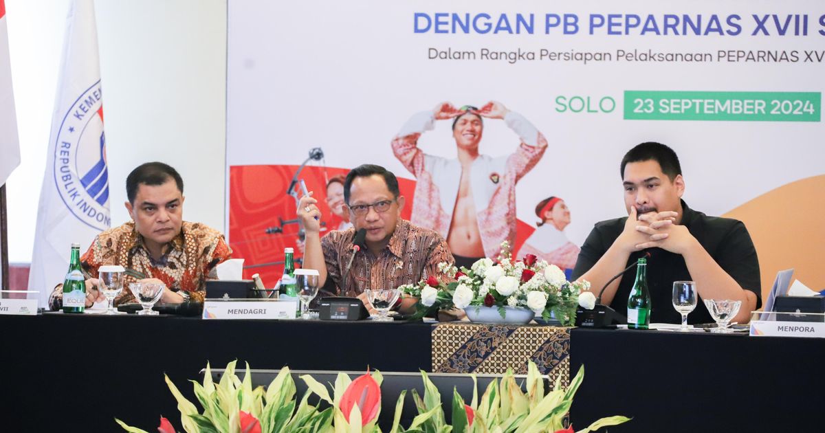 Mendagri: Persiapan Peparnas XVII Solo 2024 Terus Dimatangkan