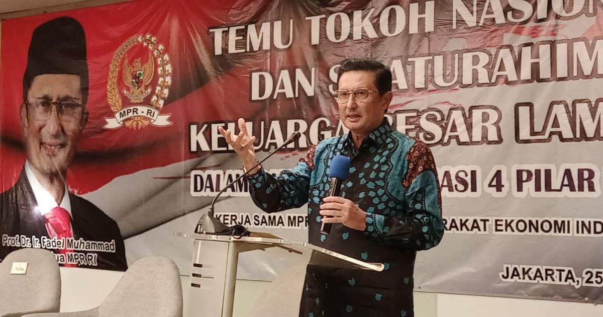 Fadel Muhammad Dinilai Layak Melanjutkan Kembali Sebagai Pimpinan MPR