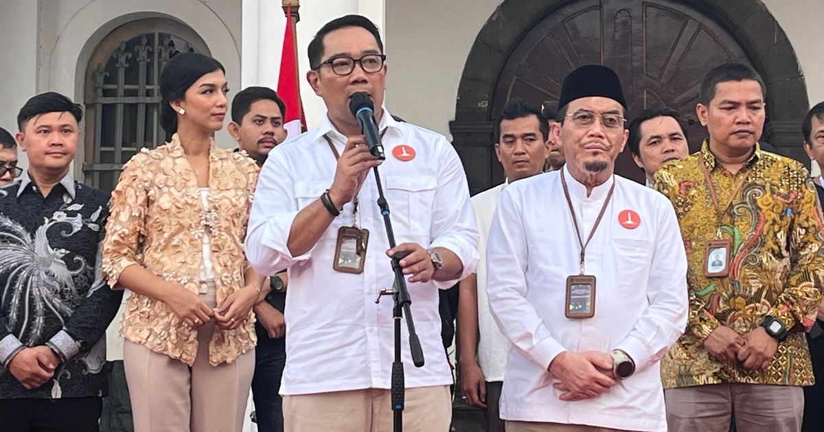 Ridwan Kamil Depan Pramono-Rano dan Dharma-Kun: Pasangan Rido Dapat Nomor Urut 1, Insya Allah Juara Satu