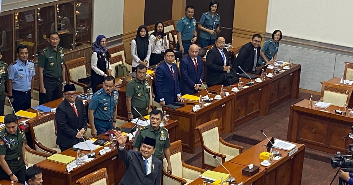 Seluruh Fraksi Komisi I DPR Hadir saat Rapat Terakhir Bareng Prabowo