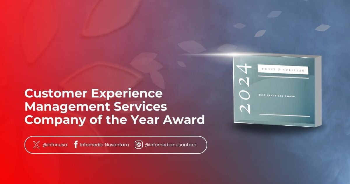 Infomedia Dinobatkan Sebagai Customer Experience Management Services Company of the Year 2024