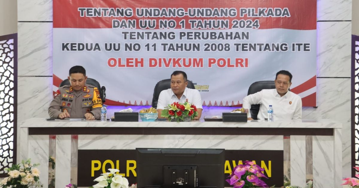 Polri Bekali Personel dengan UU Pilkada dan ITE, Berharap Wawasan Hukum Bertambah