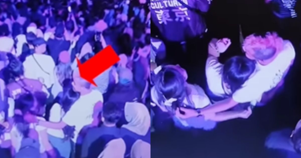 Tersorot Kamera, Cowok Nonton Konser Bareng Pacar Malah Elus-Elus Cewek Lain yang di Samping jadi Omongan