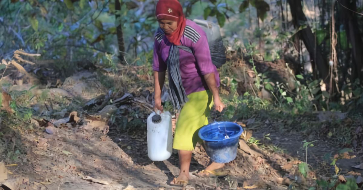 Potret Miris Kekeringan di Ponorogo, Ratusan Warga Tempuh 2 KM ke Tengah Hutan Demi Sumber Air Satu-satunya