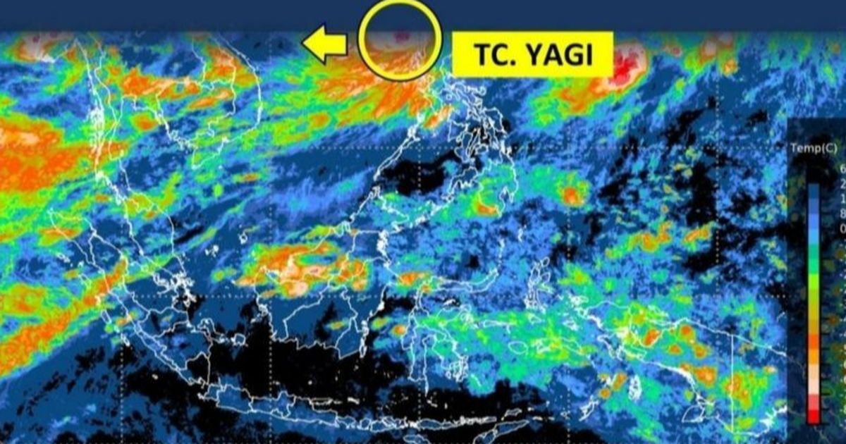 Siklon Yagi Terpantau di Laut Cina Selatan, BMKG Pastikan Tak Berdampak Bagi Indonesia