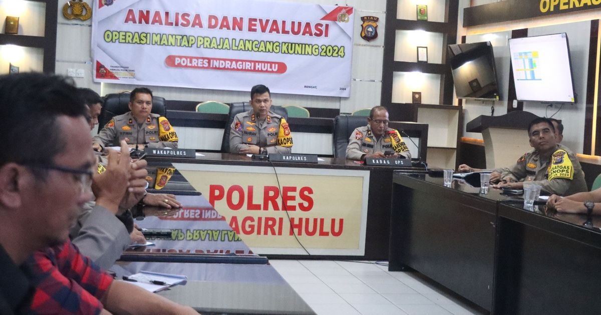 Tingkatkan Kinerja Para Satgas OMP, Kapolres Inhu Gelar Analisa dan Evaluasi OMP