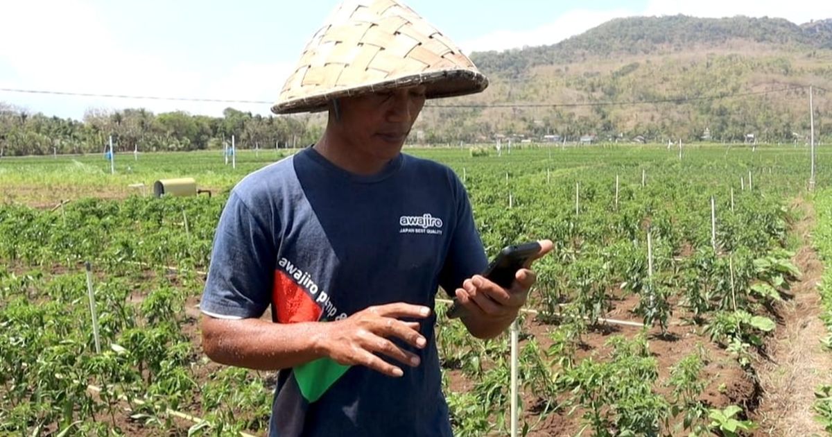 Keren! Polisi di Bantul Nyambi jadi Petani, Pakai Google Assistant untuk Sirami Sawahnya