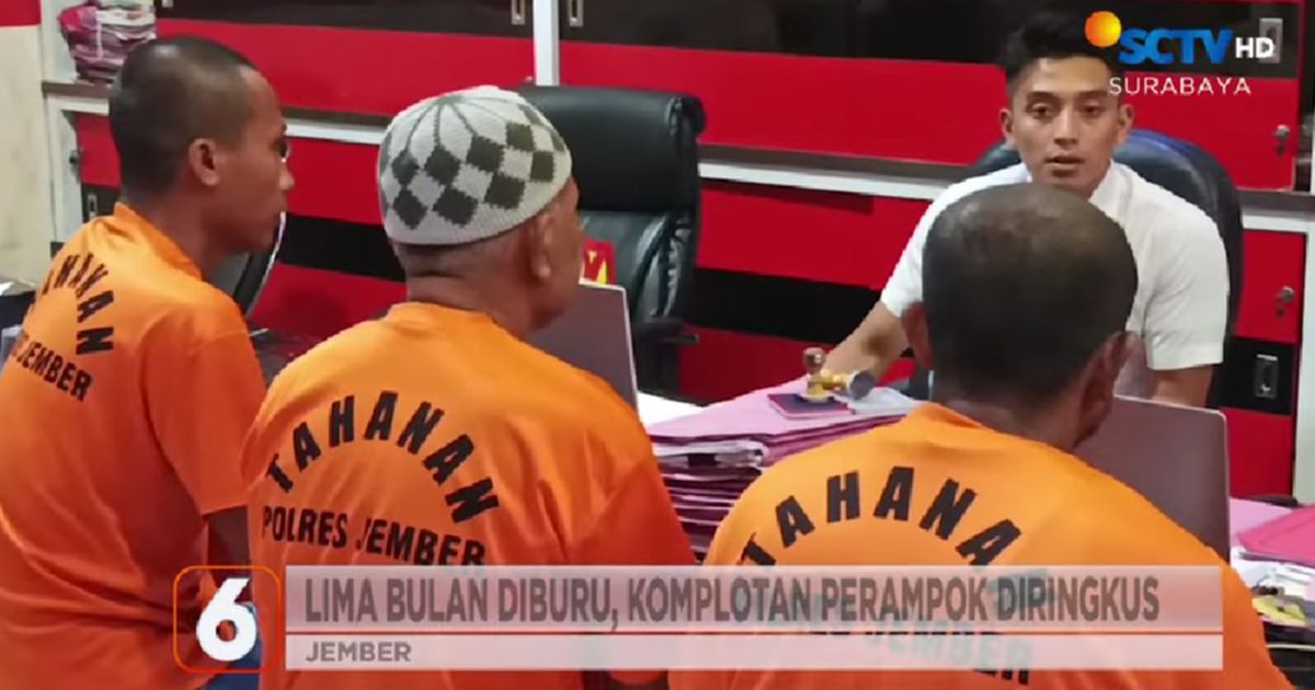 Fakta di Balik Aksi Komplotan Perampok Sadis di Jember, Tega Bacok hingga Siram Korban Pakai Bensin