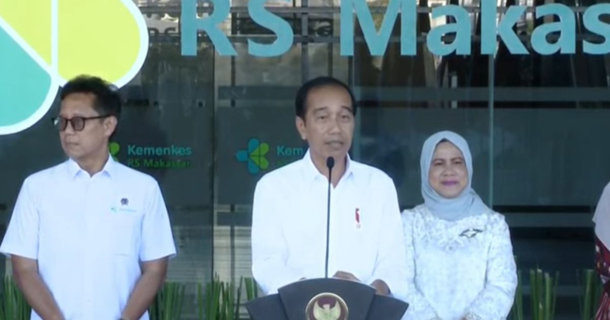 RS Kemenkes Makassar Diresmikan, Jokowi Tak Ingin Warga Berobat ke Luar Negeri