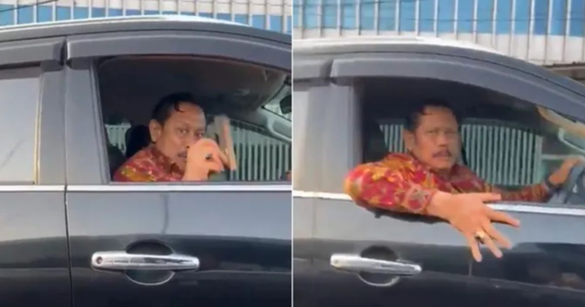 Viral, Pengemudi Pajero Diduga Pensiunan TNI Tunjukkan Pistol usai Serempetan