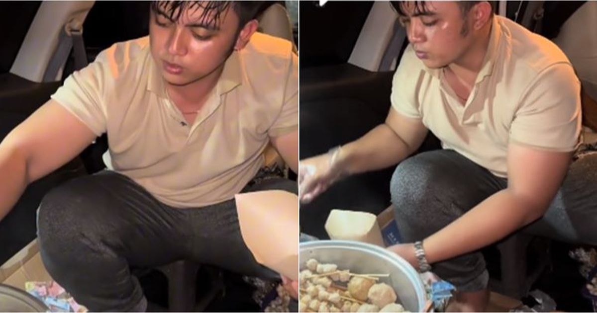 Tak Gengsi, Usai Dinas Polisi Ganteng ini Jualan Siomay Pakai Mobil