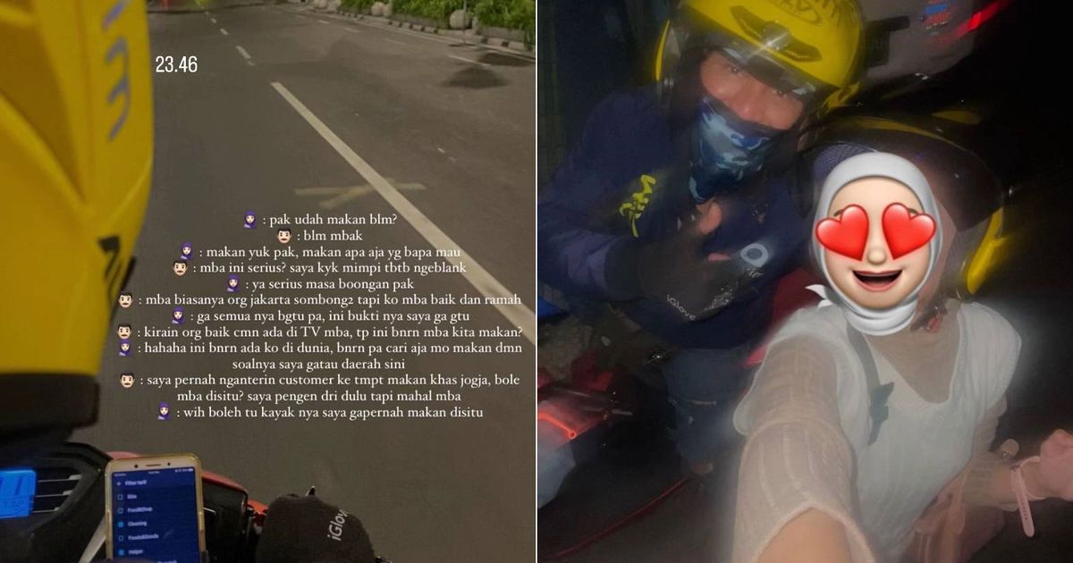 Wanita Ini Ajak Traktir Makan Ojol yang Ditumpanginya, Aksinya Banjir Pujian Warganet