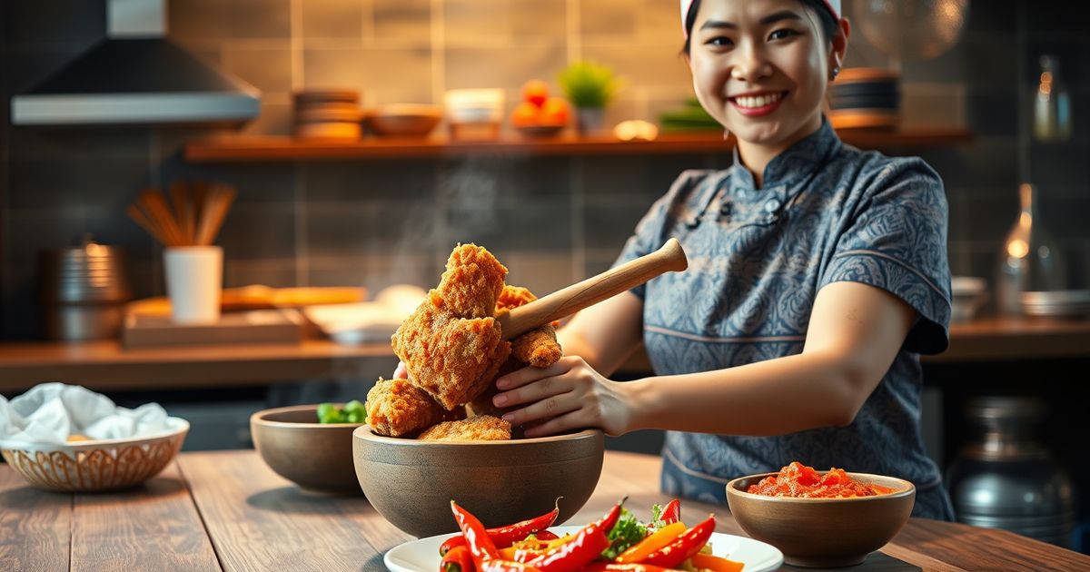 Cara Bikin Ayam Geprek Lezat dan Pedas Nendang